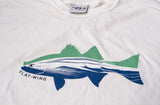 Flatwing Fish Silhouette T - White