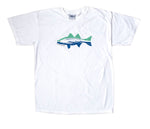 Flatwing Fish Silhouette T - White